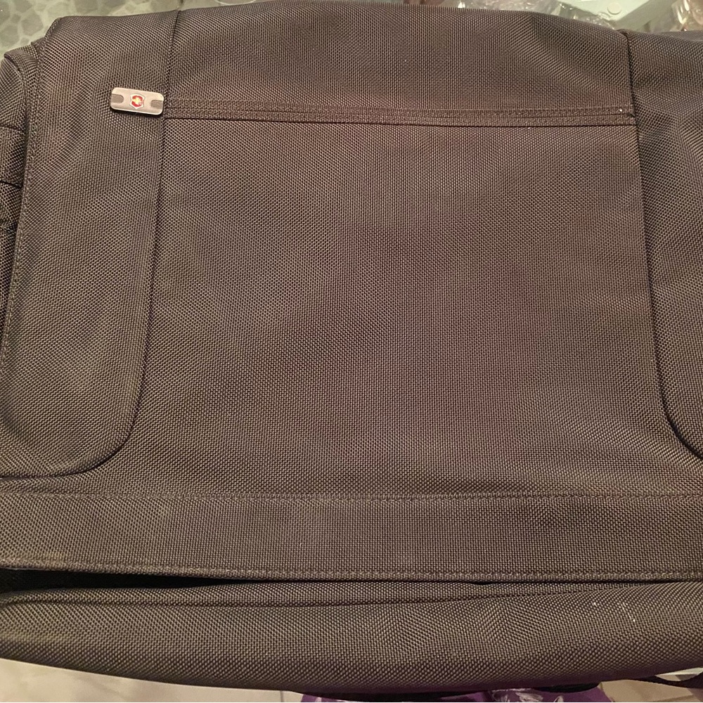 Victorinox by Swiss Army, large black briefcase, computer or book bag. NWOT.